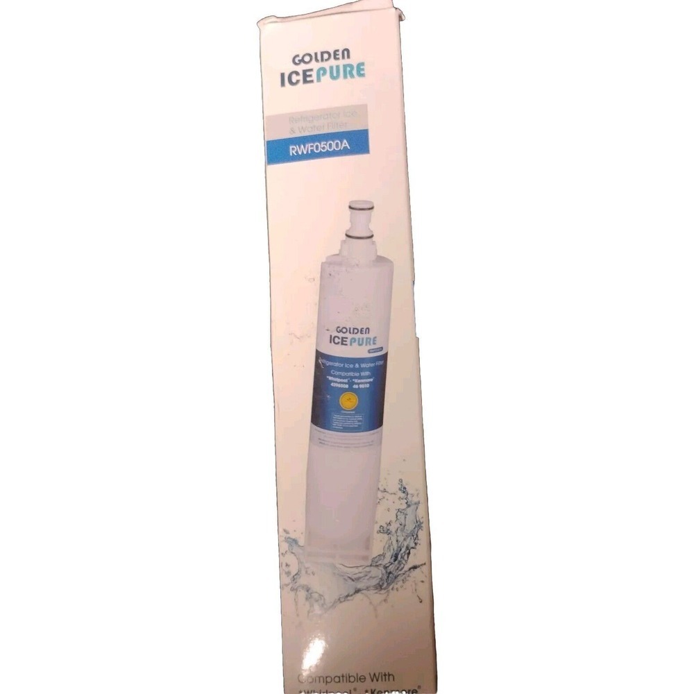 GOLDEN ICEPURE RWF0500A Refrigerator Water Filter Replacement for 4396508 1PACK
